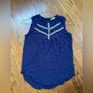 Patterned sleeveless top